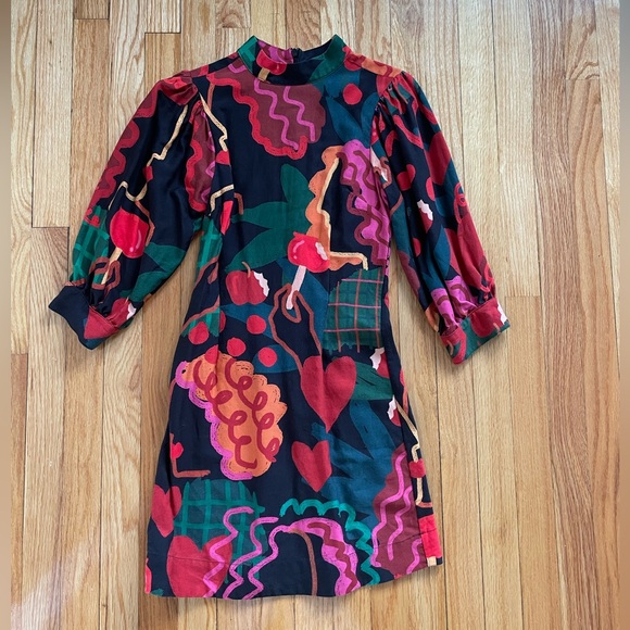 Farm Rio Lovers Apple Mini Dress - Picture 3 of 4